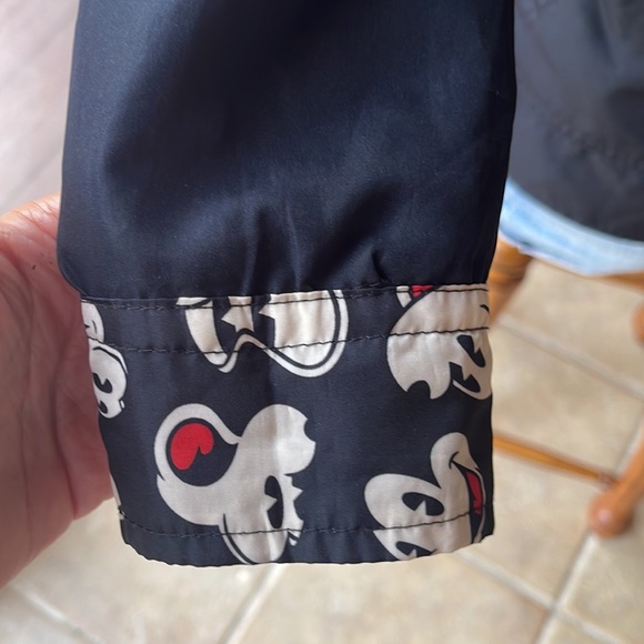 Disney Parks Mickey Mouse Size Small Rain Coat with Hood and Zip Front - Pockets - Picture 5 of 12